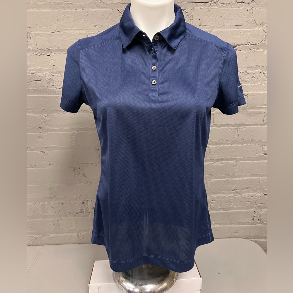Nike Women's Navy Dri Fit Polo